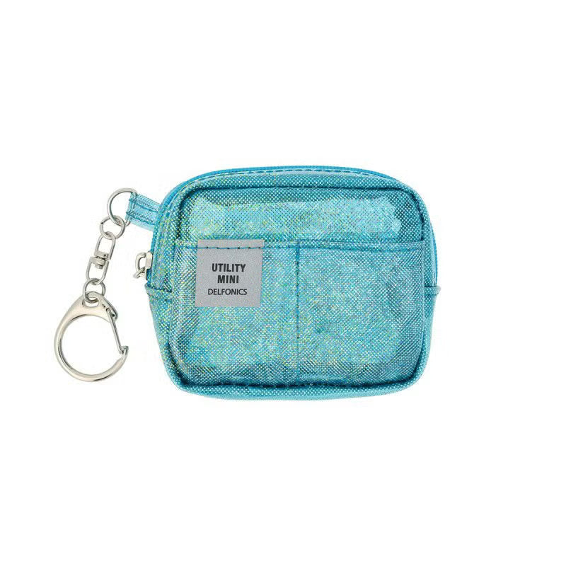 DELFONICS Inner Carrying Glitter Keychain Pouch