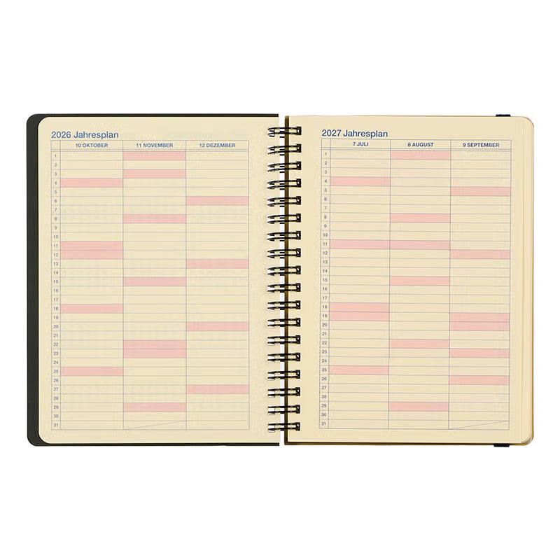 DELFONICS Rollbahn Diary Metallic L 2027 Monthly