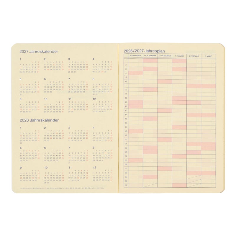 Rollbahn Notebook Diary 2027 A6