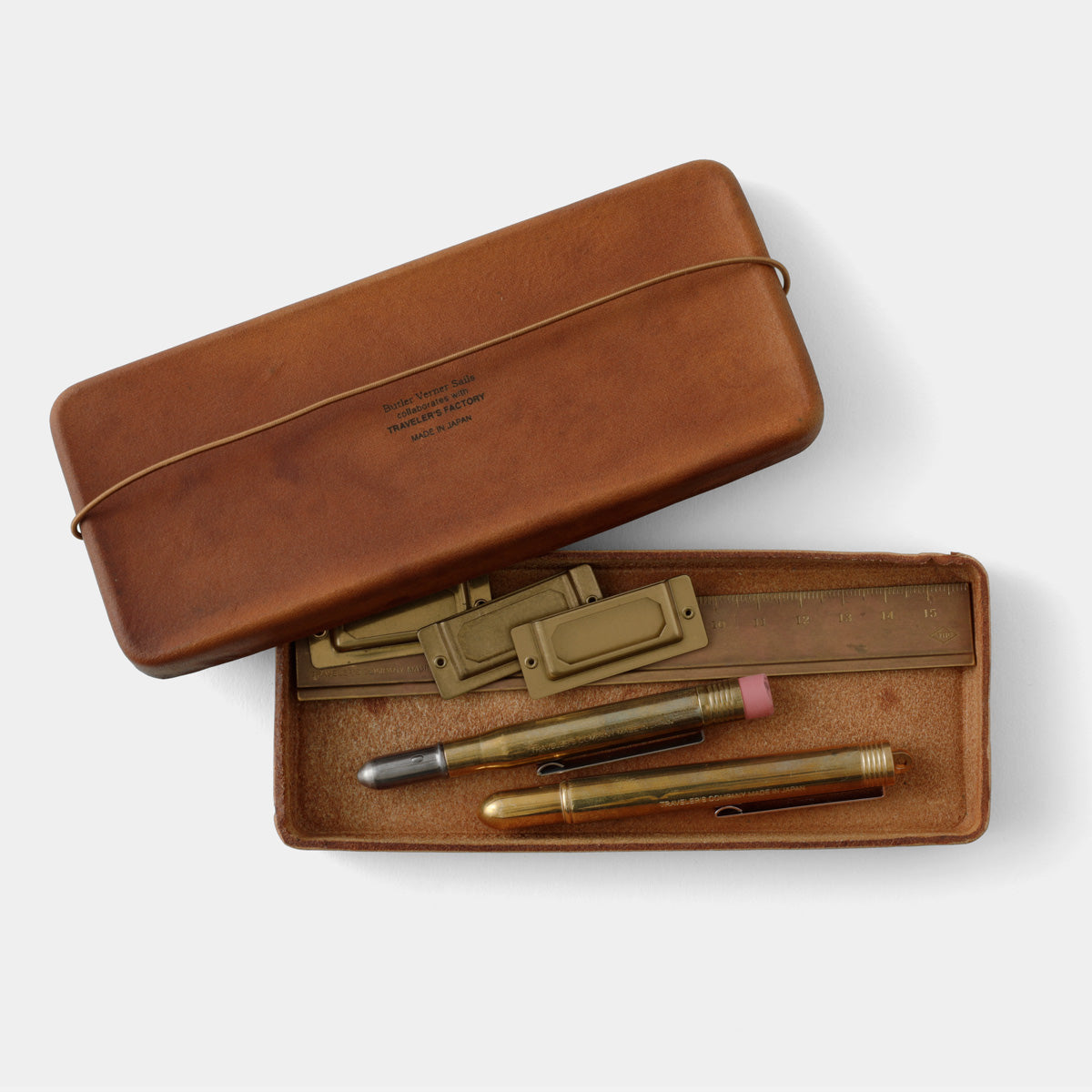 Traveler’s Company TF BVS Molded Leather Pen Case