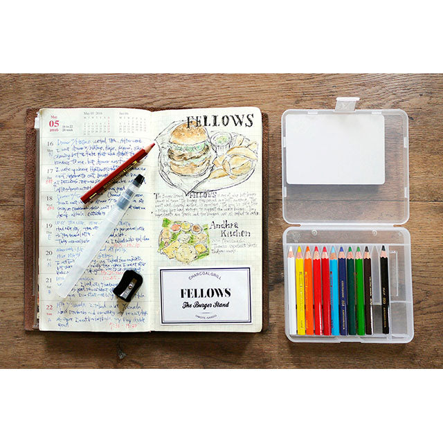 Uni Watercolor Pencils Compact Set 12 Colors