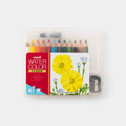 Uni Watercolor Pencils Compact Set 12 Colors
