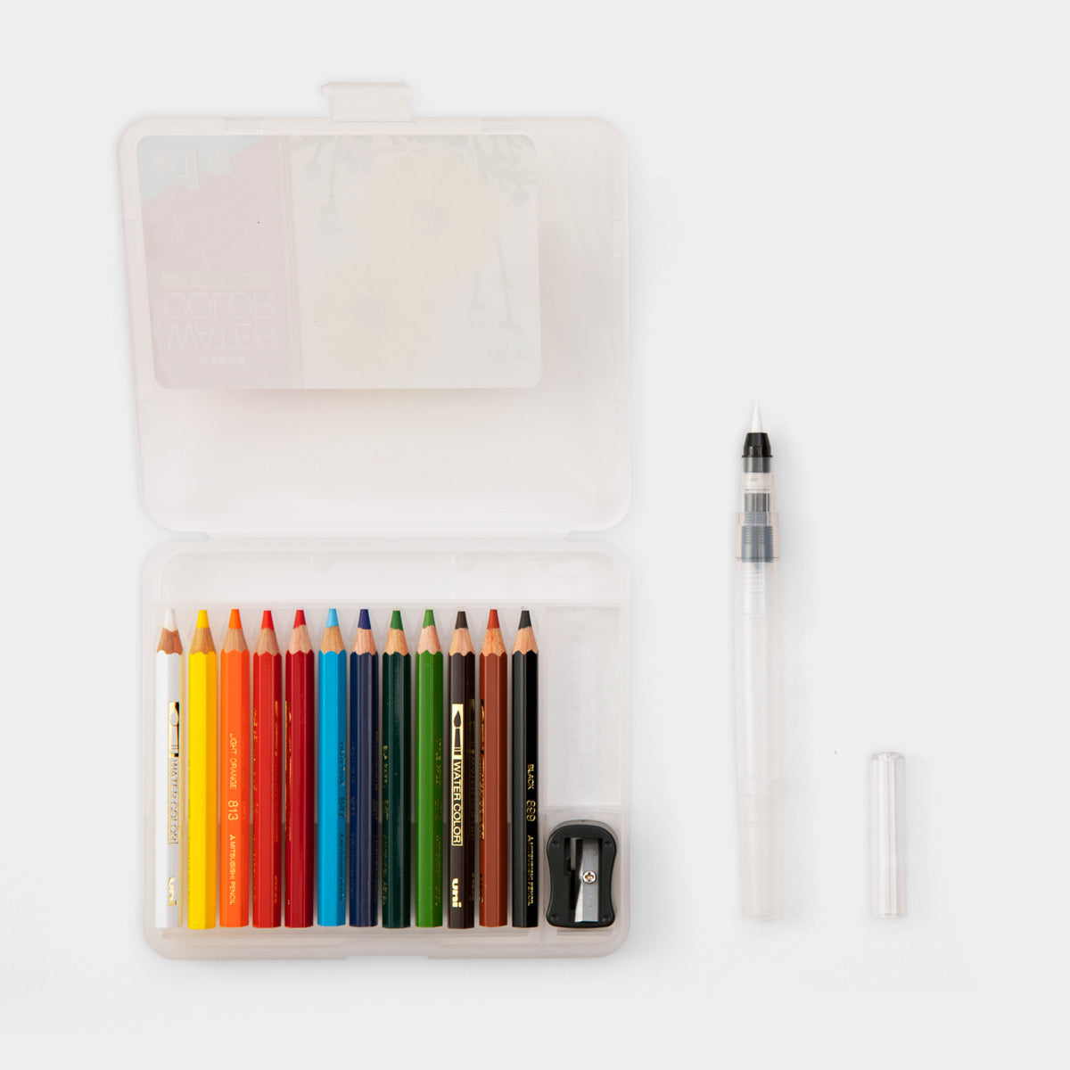 Uni Watercolor Pencils Compact Set 12 Colors