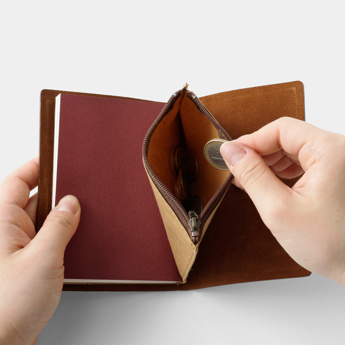 Traveler's Notebook Passport Size Cotton Zipper Case