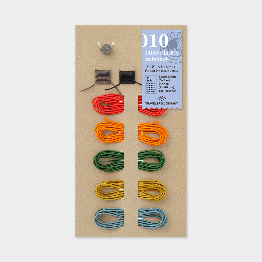 TRAVELER'S notebook Repair Kit Spare Colors Replacement Elastic Bands