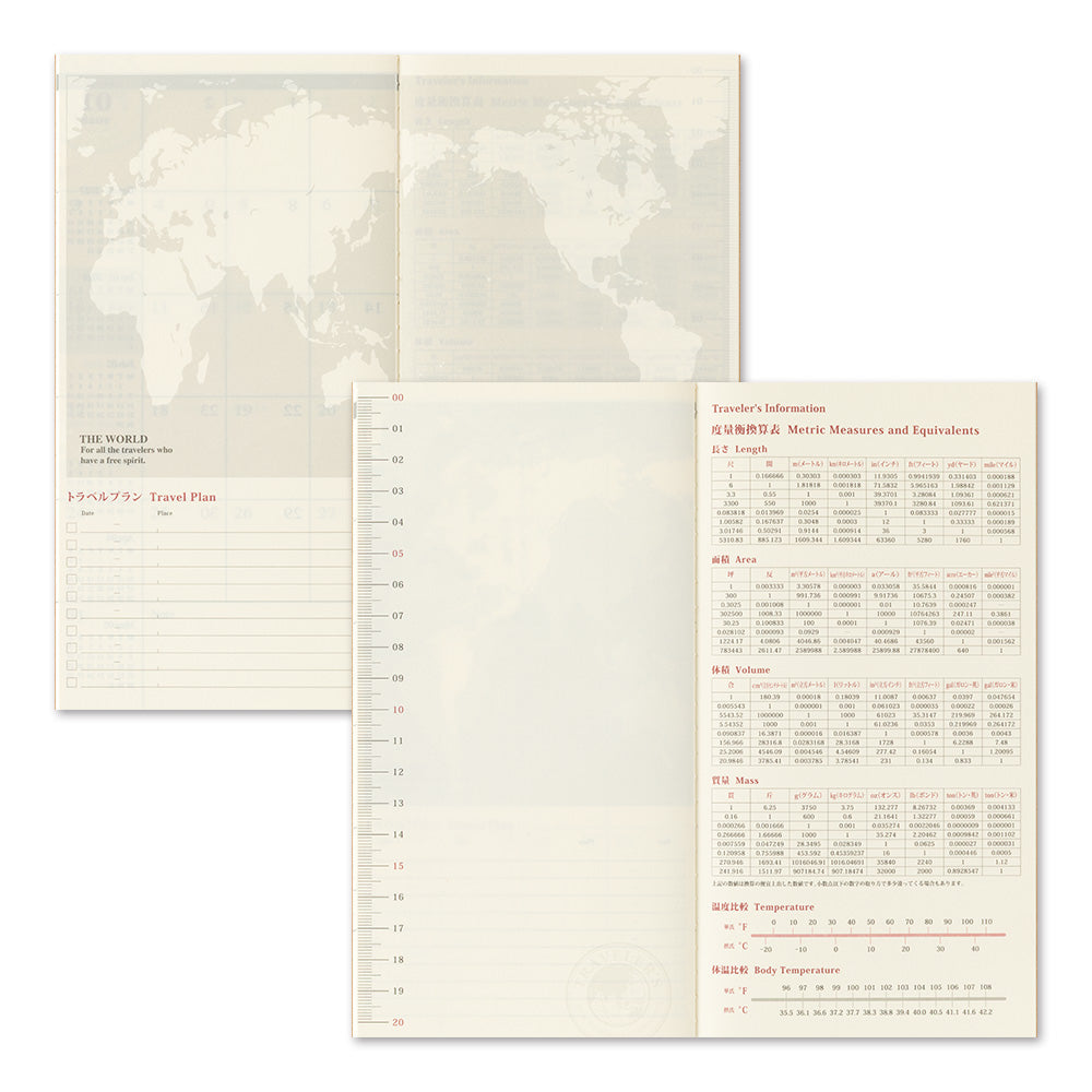 Traveler’s Notebook 2027 Monthly Diary Refill (14501006)