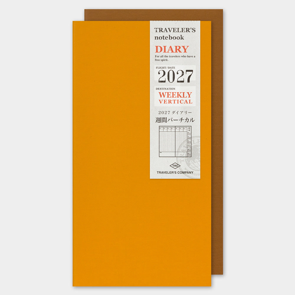 Traveler’s Notebook 2027 Weekly Vertical Diary Refill (14503006)