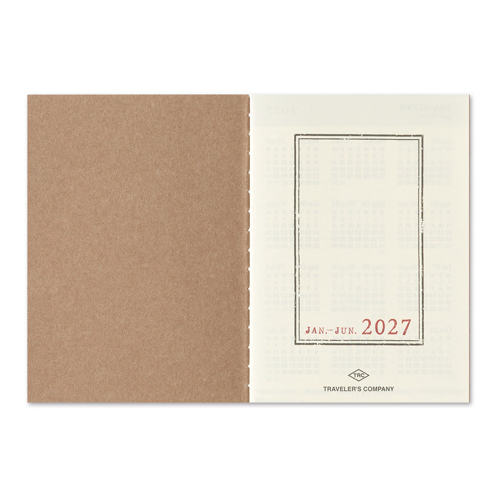 Traveler’s Notebook Passport Size 2027 Weekly Diary Refill (14505006)