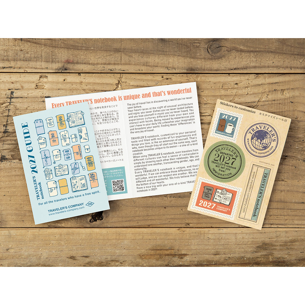 Traveler’s Notebook Passport Size 2027 Weekly Diary Refill (14505006)