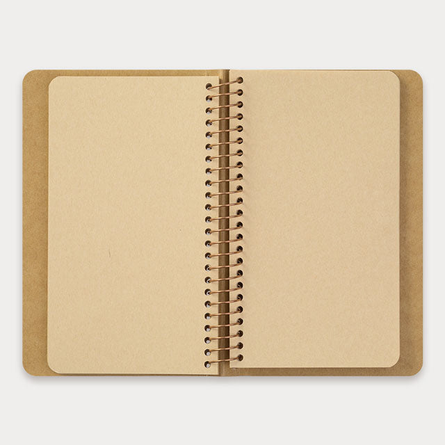Traveler’s Company TRC A6 Slim Spiral Ring Notebook Plain DW Kraft Paper (15241006)