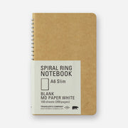 Traveler’s Company TRC A6 Slim Spiral Ring Notebook Plain MD White Paper (15242006)