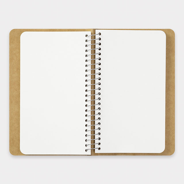 Traveler’s Company TRC A6 Slim Spiral Ring Notebook Plain MD White Paper (15242006)