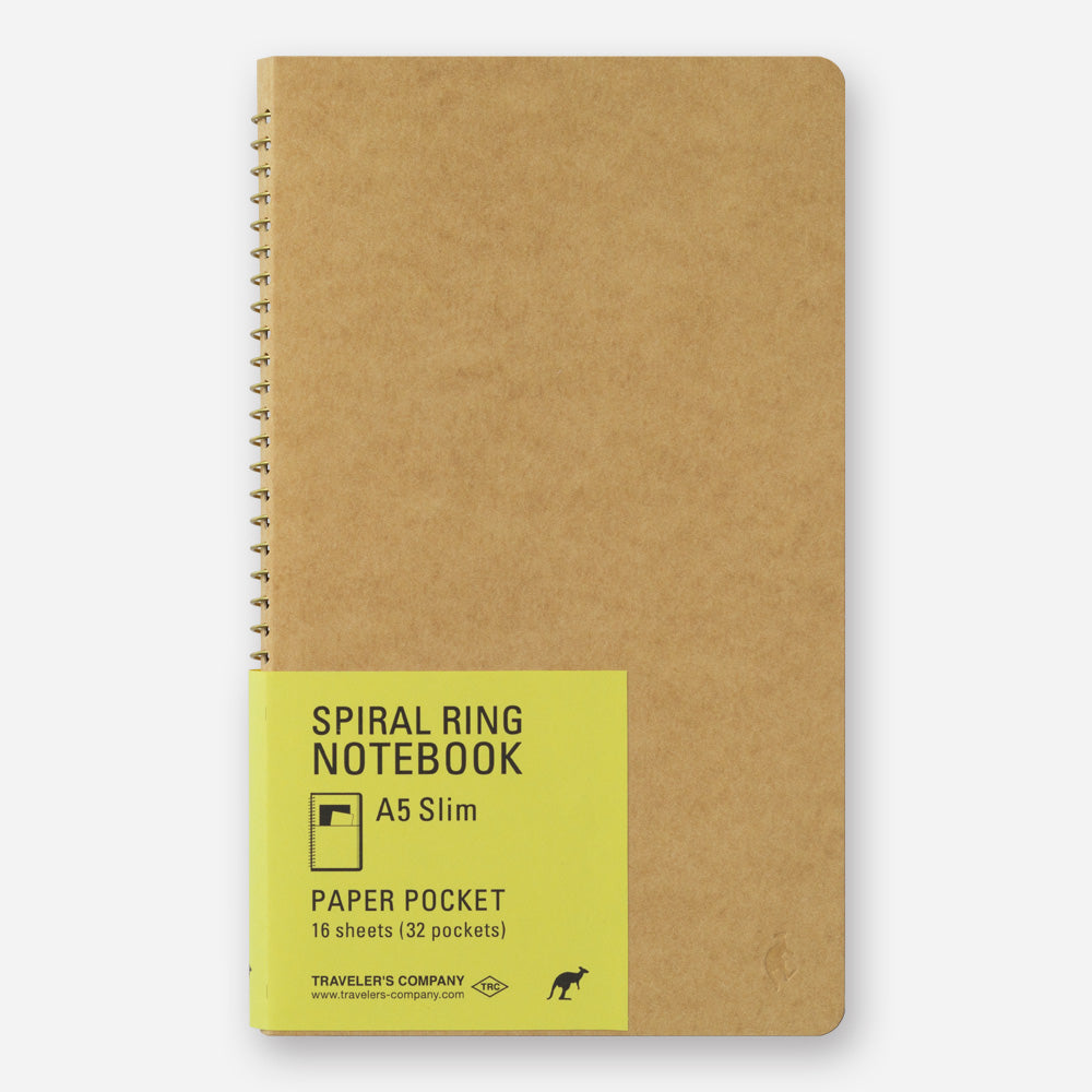 Traveler’s Company TRC A5 Slim Spiral Ring Pocket Notebook MD Cream Paper (15246006)