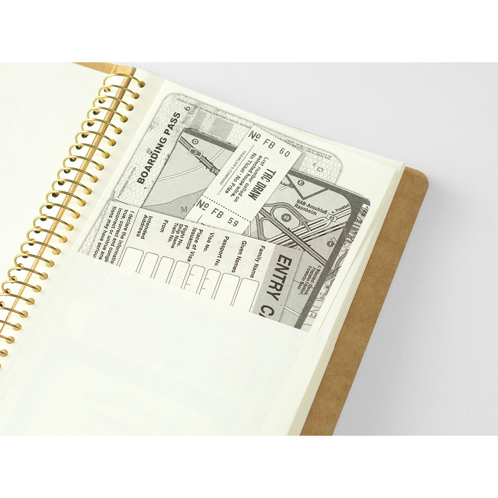 Traveler’s Company TRC A5 Slim Spiral Ring Pocket Notebook MD Cream Paper (15246006)