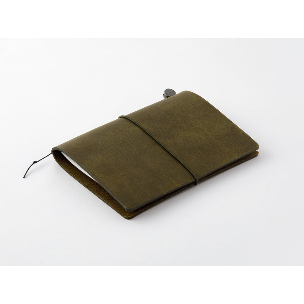 Traveler's Notebook Passport Size Leather Cover Starter Kit Olive Green (15343006)