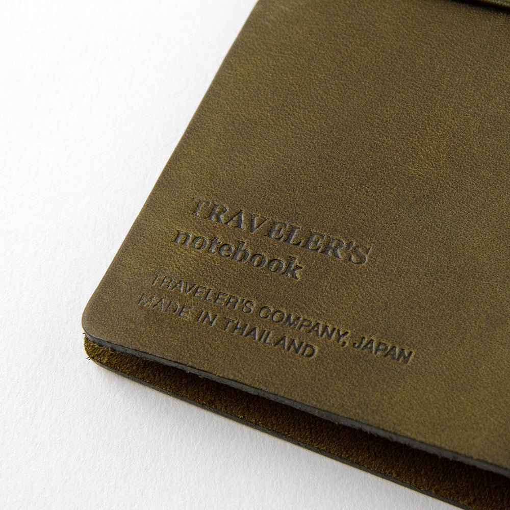 Traveler's Notebook Passport Size Leather Cover Starter Kit Olive Green (15343006)