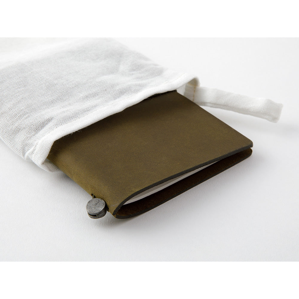 Traveler's Notebook Passport Size Leather Cover Starter Kit Olive Green (15343006)