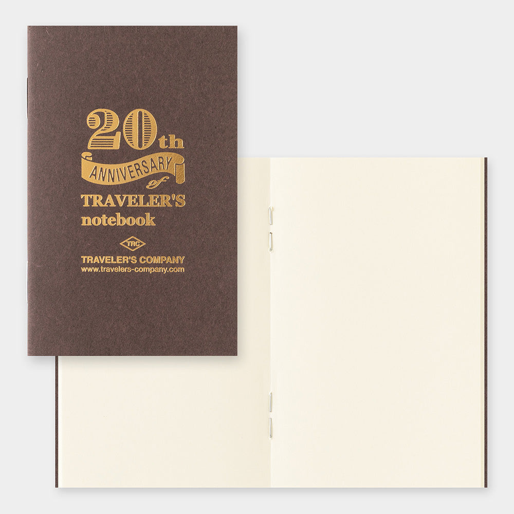 TRAVELER'S notebook Card Size 20th Anniversary Limited Edition Leather Notebook Set Black