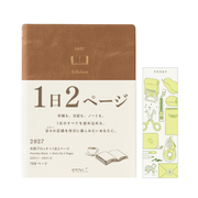 Midori Hibino A6 Daily Notebook 2027 Limited Edition with Bookmark