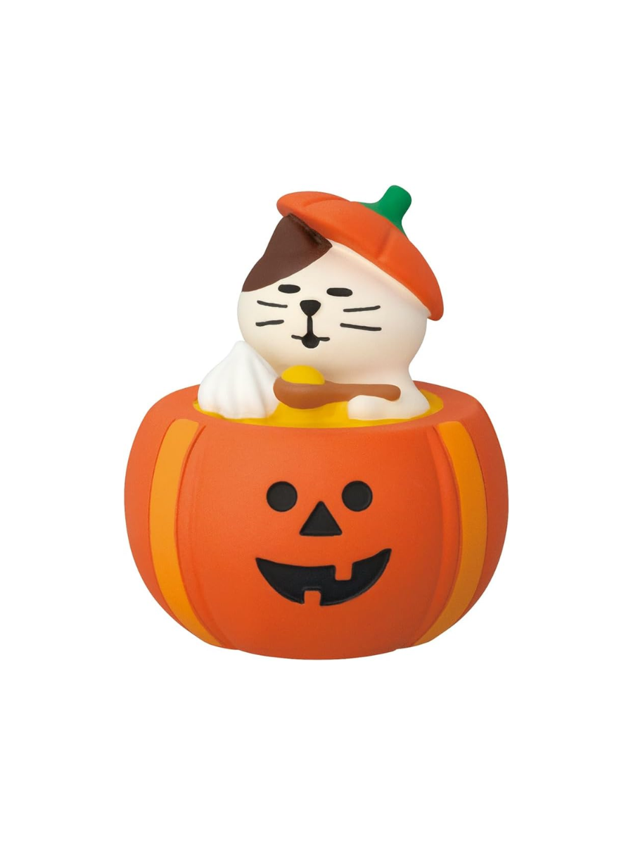 DECOLE concombre Cat Pumpkin Pudding Mini Figurine – ZHW-95866H [Pre-order]