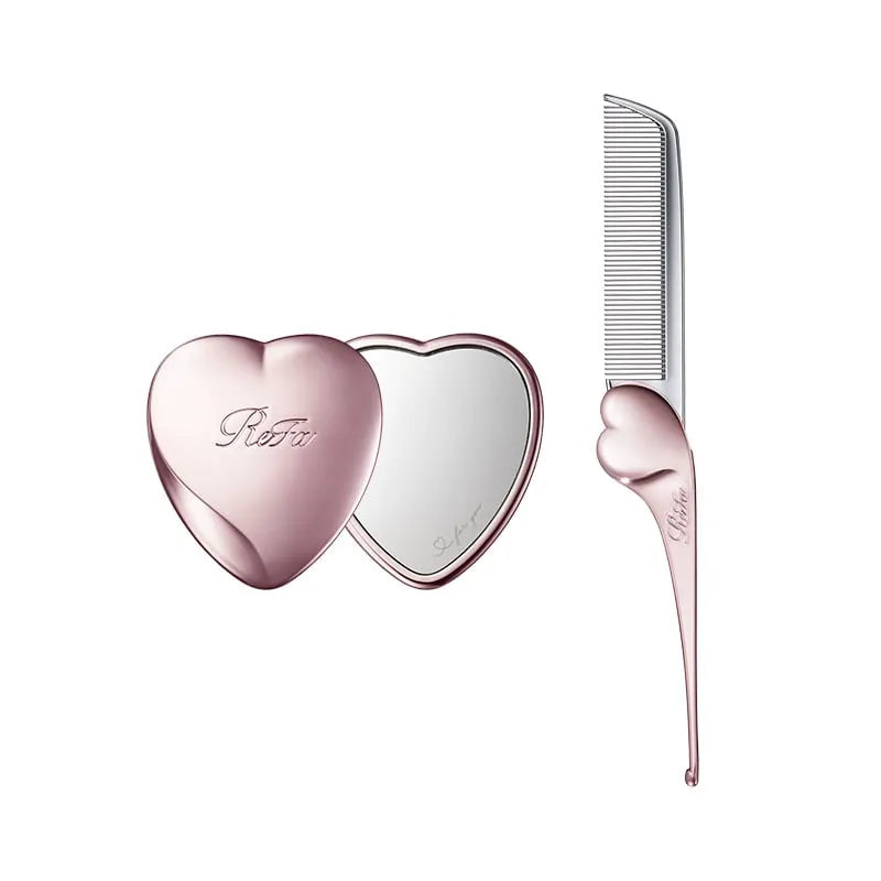 ReFa HEART Mirror & HEART COMB Aira Beauty Care Set