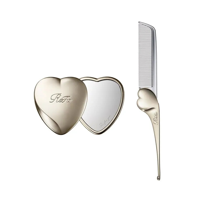 ReFa HEART Mirror & HEART COMB Aira Beauty Care Set