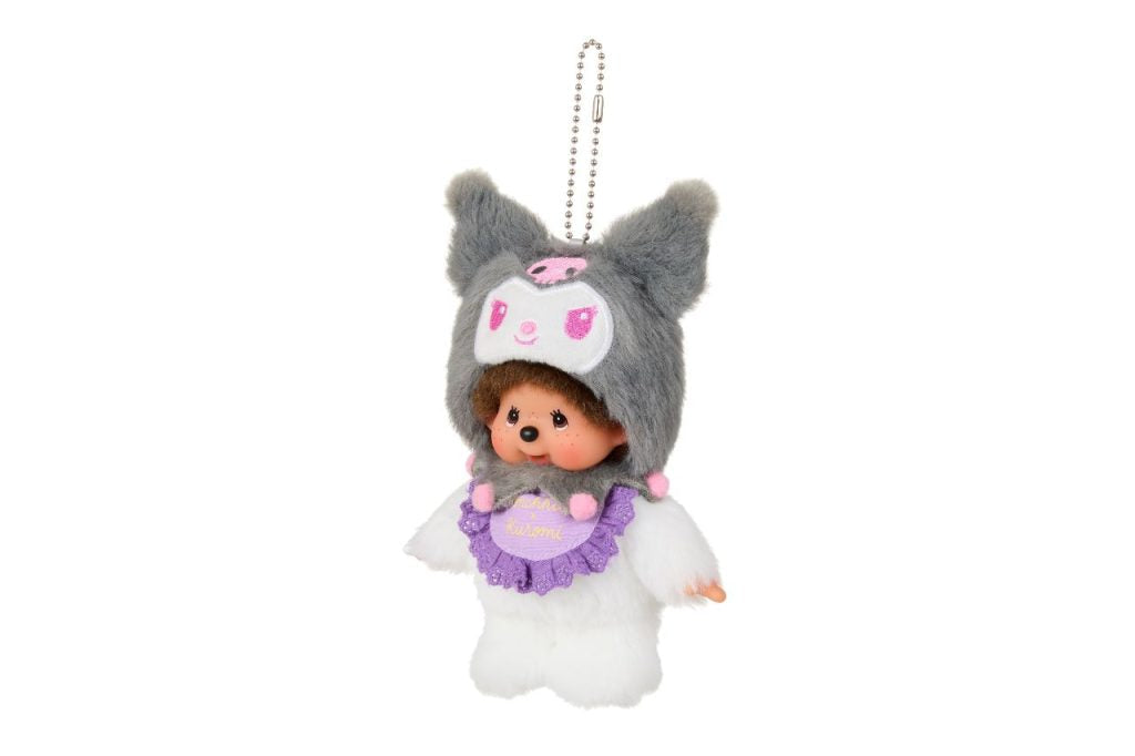 Monchhichi x Kuromi & Chimutan x My Melody Anniversary Plush Keychain