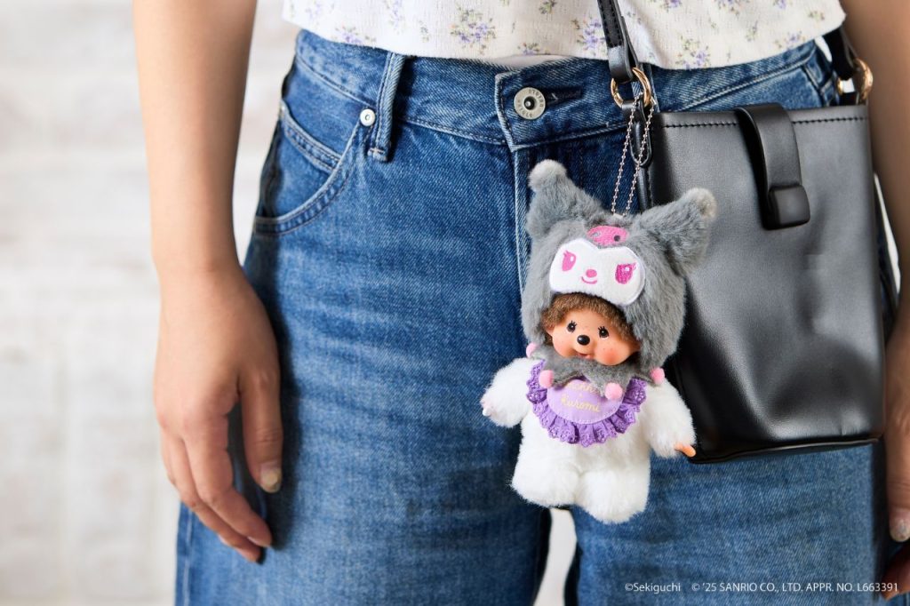 Monchhichi x Kuromi & Chimutan x My Melody Anniversary Plush Keychain