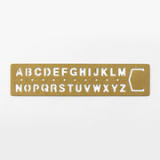 TRAVELER'S COMPANY Brass Alphabet Template Bookmark (42169006)