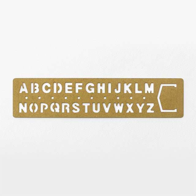 TRAVELER'S COMPANY Brass Alphabet Template Bookmark (42169006)