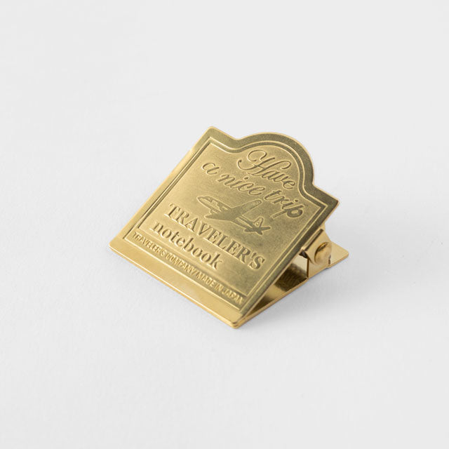 Traveler’s Notebook Brass Clip Airplane Design