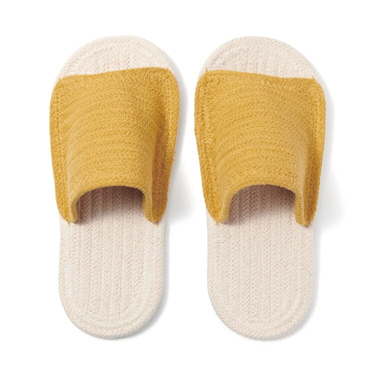 Muji Room Sandals Open Toe Cotton House Slippers