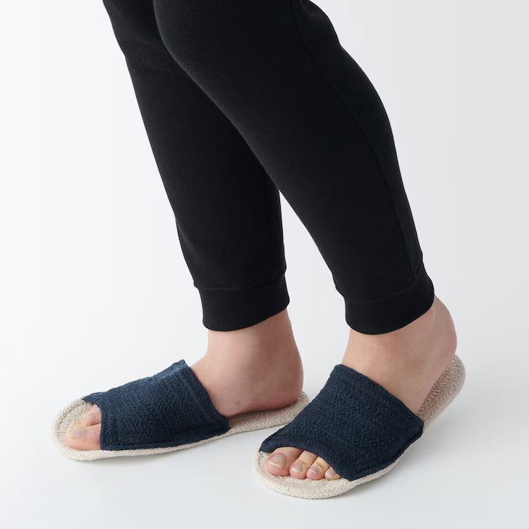 Muji Room Sandals Open Toe Cotton House Slippers
