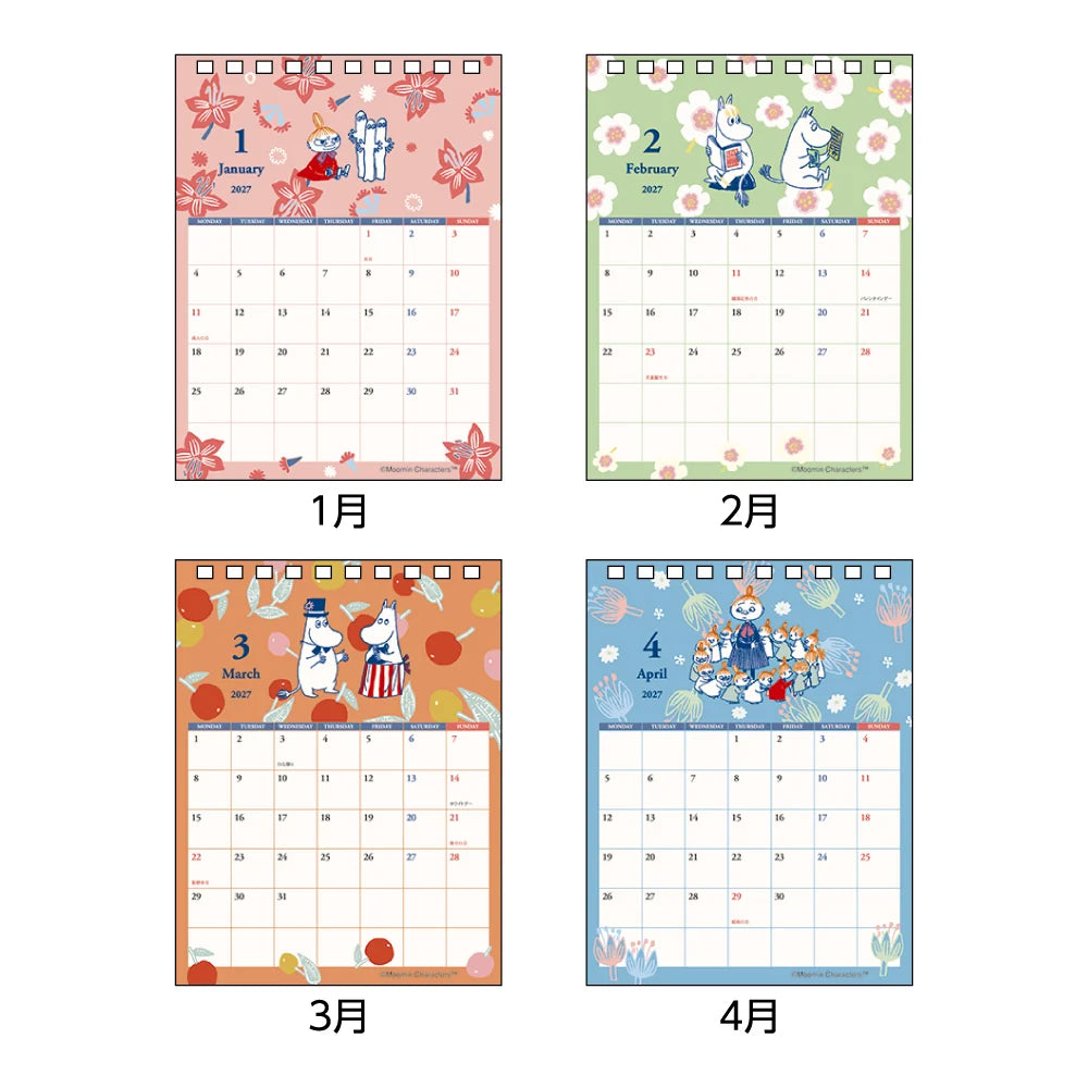 Moomin 2027 Message Desk Calendar