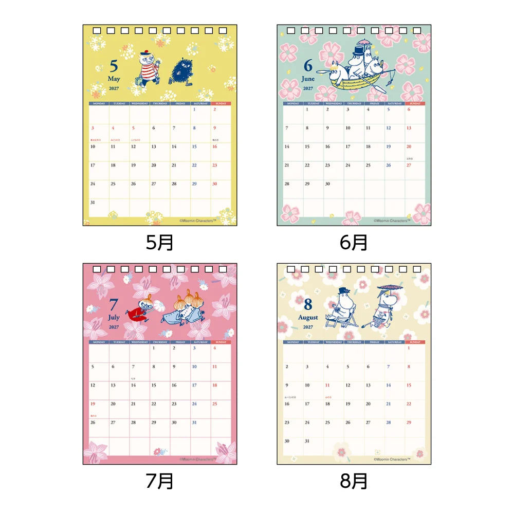 Moomin 2027 Message Desk Calendar