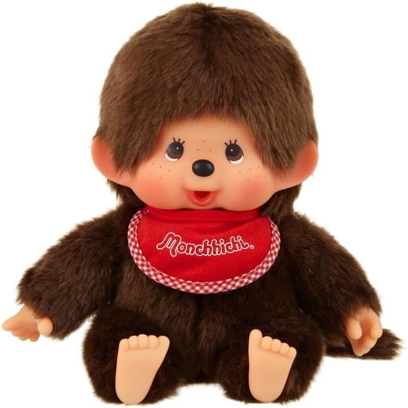 Sekiguchi Monchhichi Premium Standard Brown Boy Plush Doll