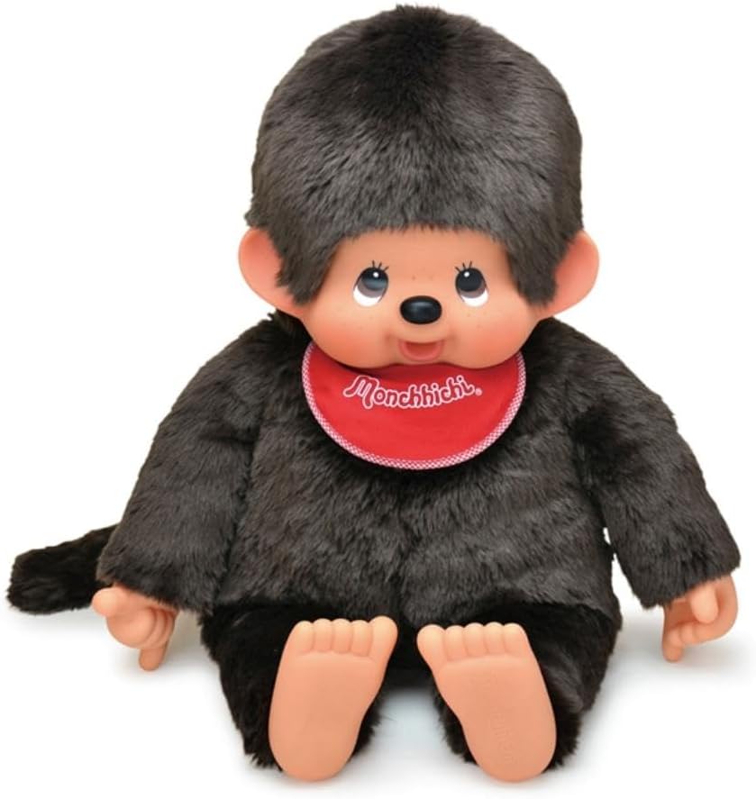 Sekiguchi Monchhichi Premium Standard Brown Boy Plush Doll