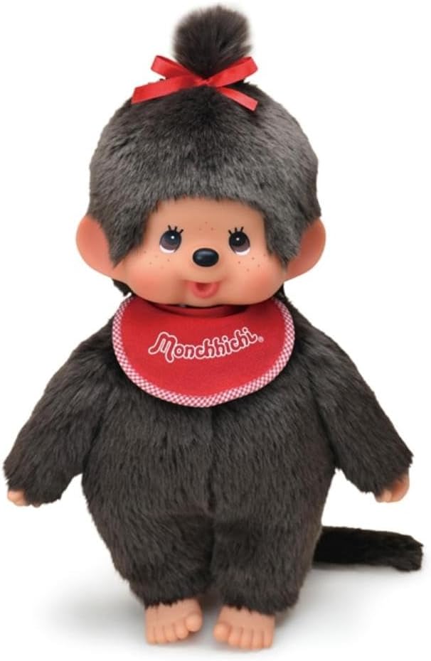 Sekiguchi Monchhichi Premium Standard Brown Girl Plush Doll