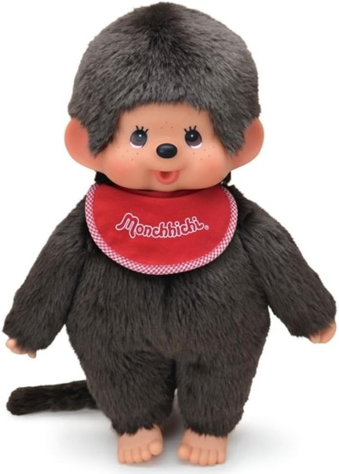 Sekiguchi Monchhichi Premium Standard Brown Boy Plush Doll
