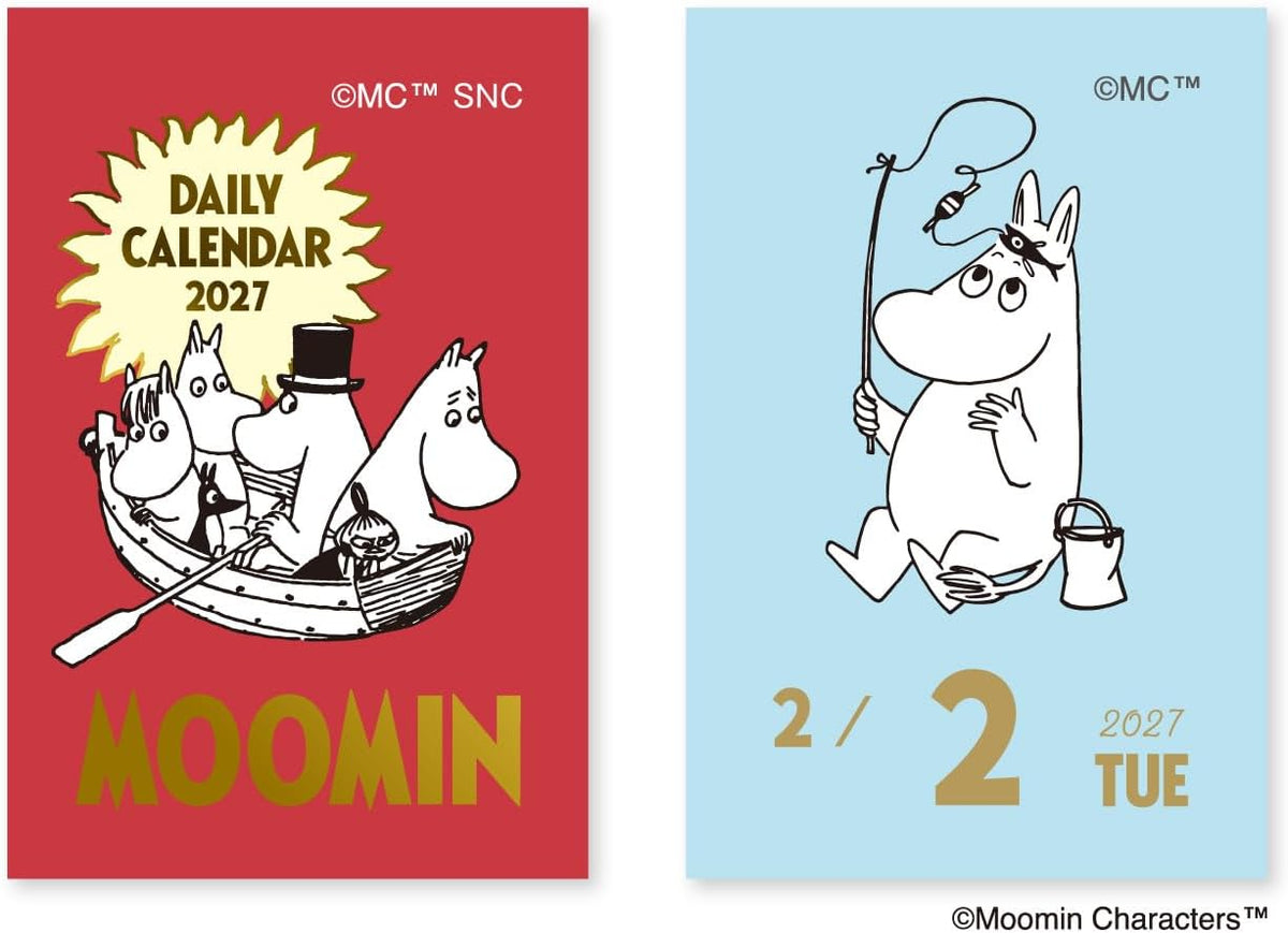 Shin Nippon Calendar Moomin 2027 Mini Daily Calendar