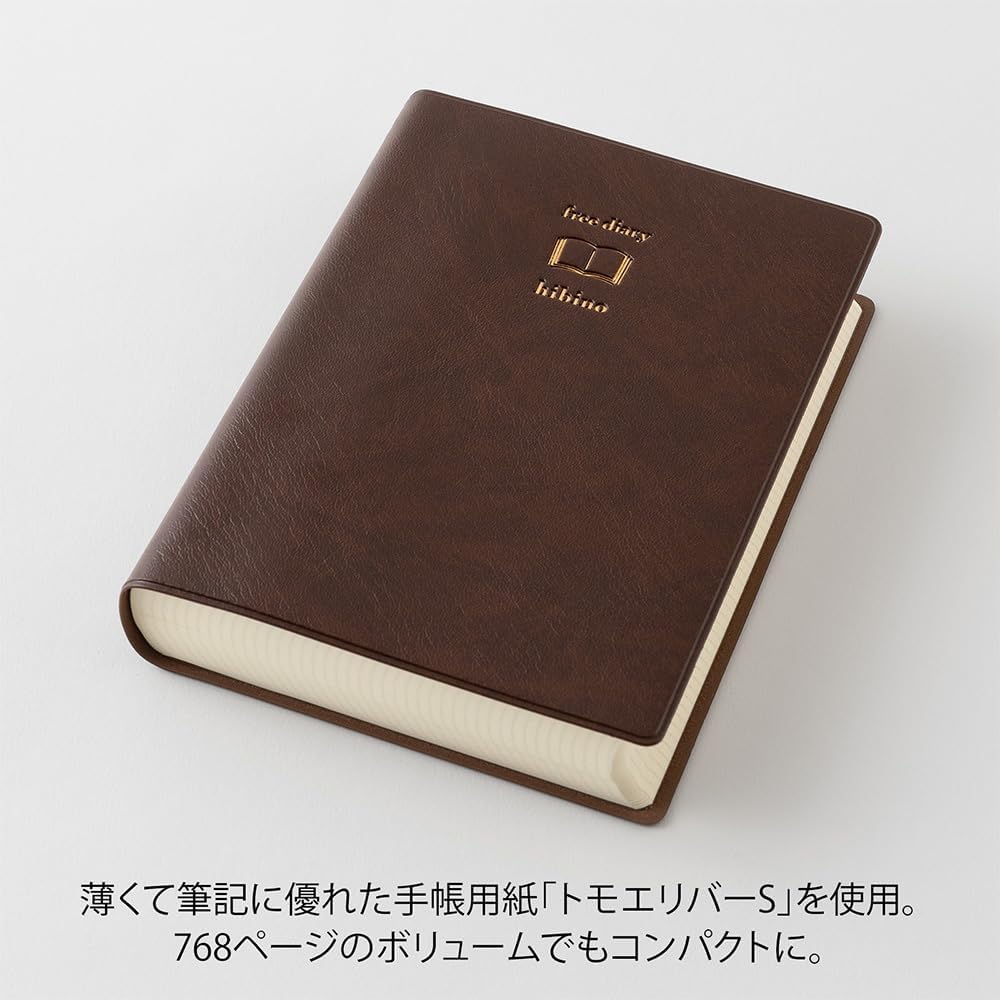 Midori Hibino A6 Free Diary 2 Pages Per Day