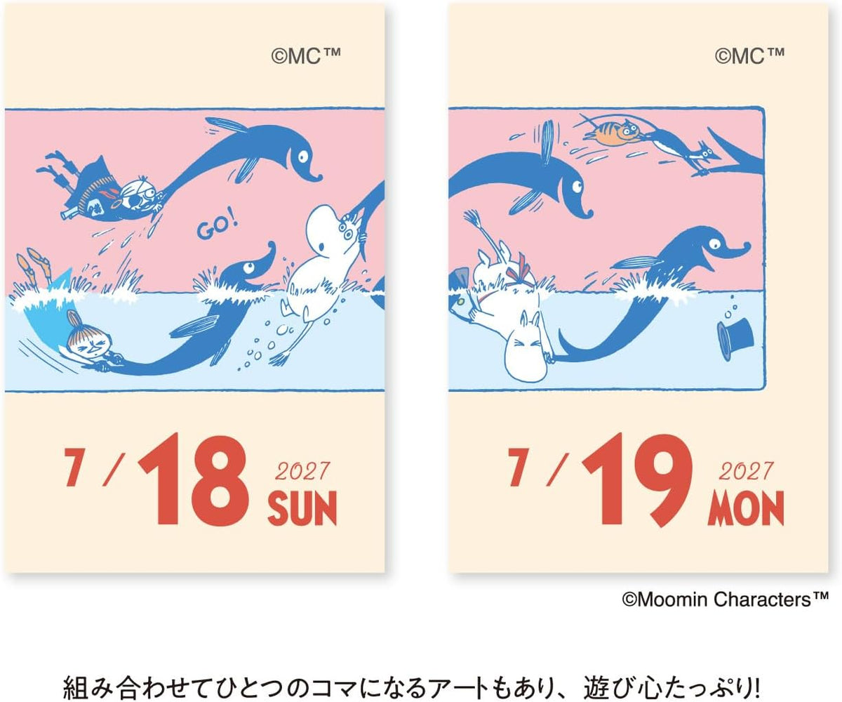 Shin Nippon Calendar Moomin 2027 Mini Daily Calendar