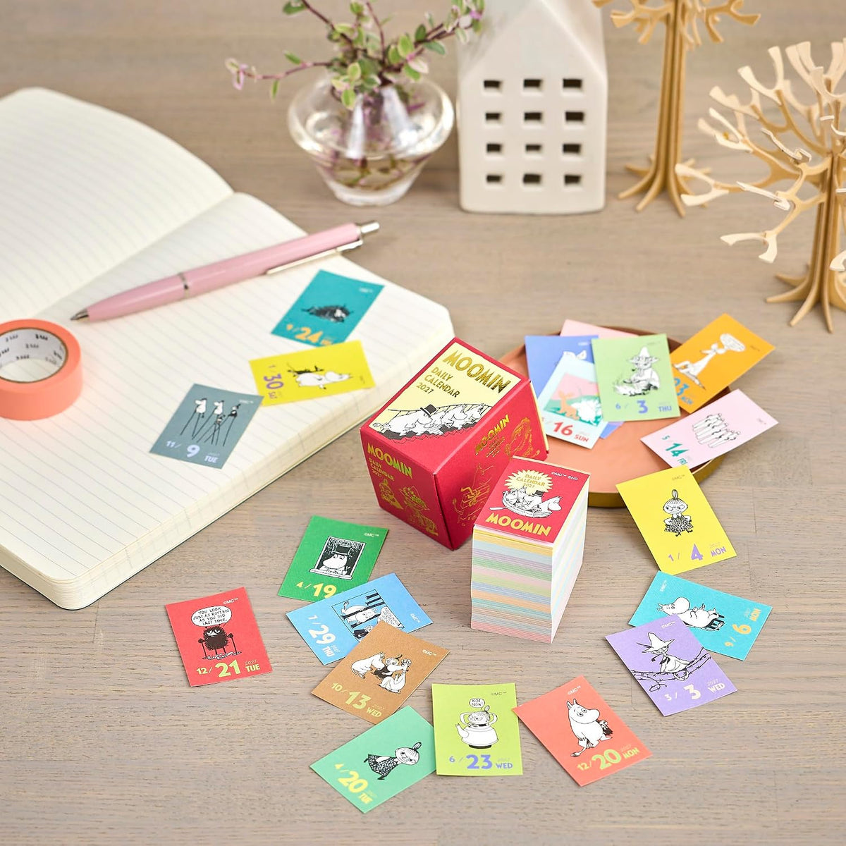 Shin Nippon Calendar Moomin 2027 Mini Daily Calendar