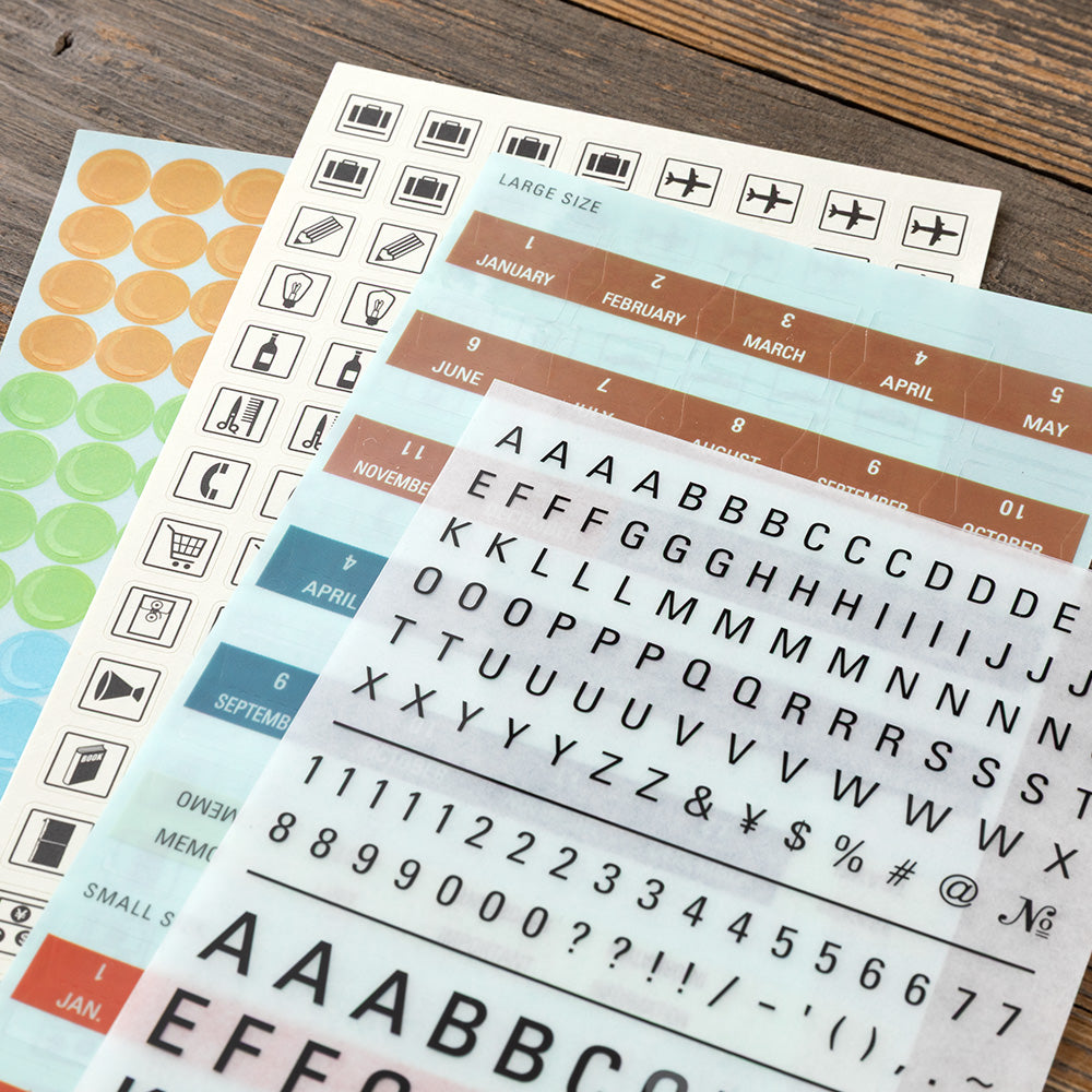 Traveler’s Notebook 2027 Diary Customization Sticker Set (84810006)