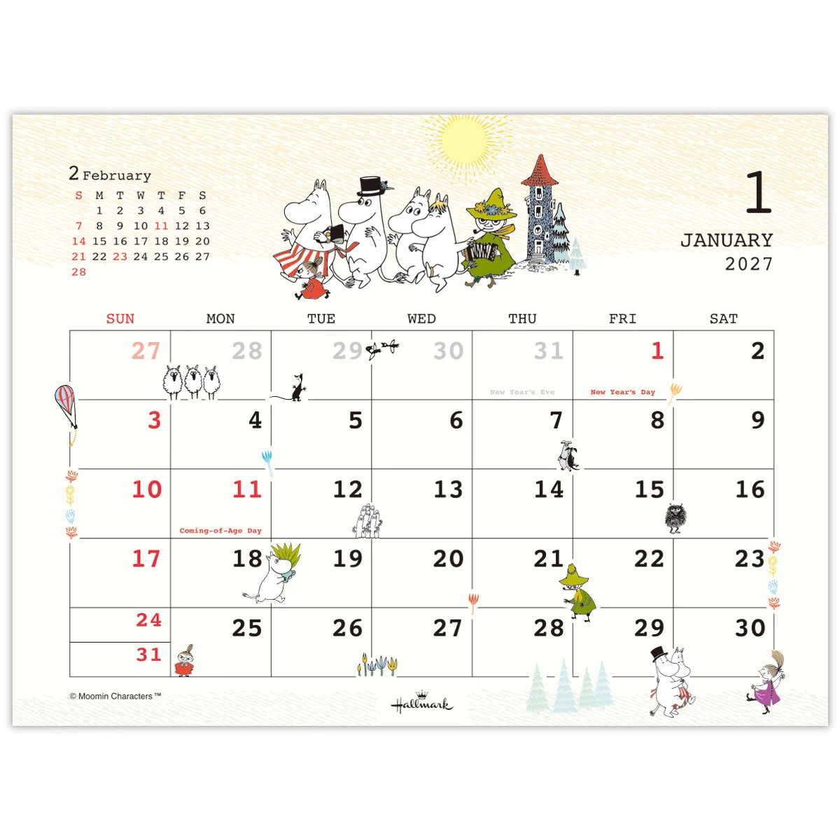 Moomin Little My 2027 Desk Calendar