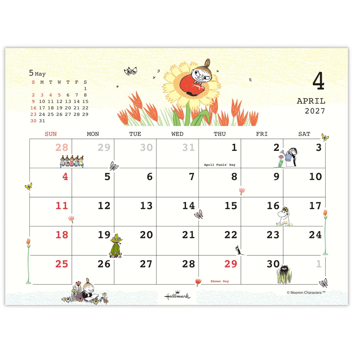Moomin Little My 2027 Desk Calendar
