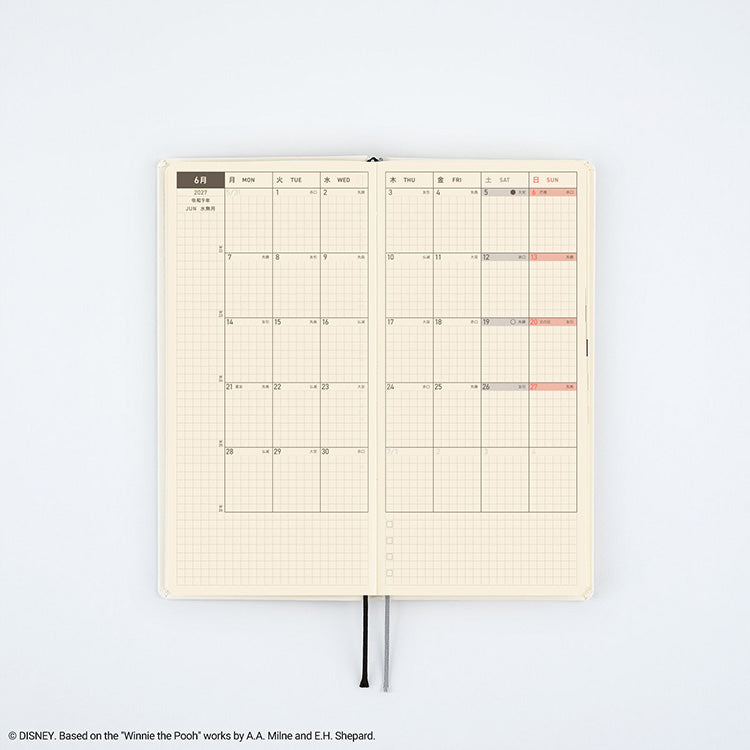 Hobonichi Techo Weeks 2027 LoFt Limited Winnie the Pooh “Story Time” Planner [Pre-order]