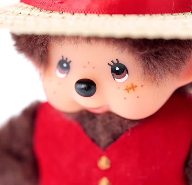 Monchhichi x ONE PIECE Luffy Mascot Keychain SS