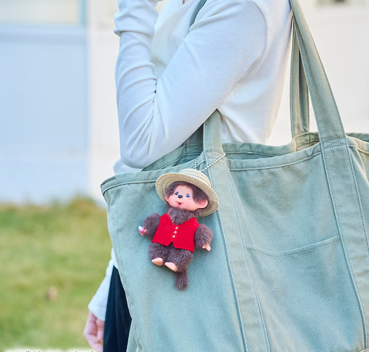 Monchhichi x ONE PIECE Luffy Mascot Keychain SS