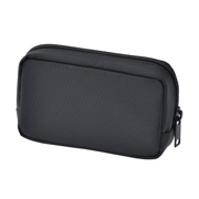 Muji Recycled Nylon Compact Pouch Black 14cm